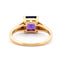 Bague 54 Bague en or 14k avec améthyste taille carrée et diamants 58 Facettes 0A81EB7C262B4A968FE0B15CC047EF49
