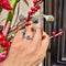 Bague 53 Bague en or jaune et blanc 14k avec saphir rectangulaire et diamants 58 Facettes E0E8AEDDE44548EE98E1FF1B6029D8D1