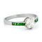 Bague 57 Bague solitaire en platine avec diamant taille ancienne et grenats tsavorites 58 Facettes DA4F56BB2F3547B79AD2CF18513FDF82