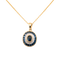 Pendentif Pendentif Art déco en or jaune et blanc 14 carats, saphirs et diamants 58 Facettes 7F57B0918809467DA643FDDC769D56AD