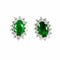 Boucles d'oreilles Boucles d’oreilles puces en or blanc 18k, émeraudes et diamants 58 Facettes F0D8B2F4190140EA97AF0611CB770A7B
