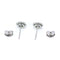 Boucles d'oreilles Boucles d’oreilles puces en or blanc 18k, émeraudes et diamants 58 Facettes F0D8B2F4190140EA97AF0611CB770A7B
