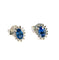 Boucles d'oreilles Boucles d’oreilles en or blanc 18k, saphirs et diamants 58 Facettes 140322E76AF34E2283E10DD060E6C719