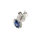 Boucles d'oreilles Boucles d’oreilles en or blanc 18k, saphirs et diamants 58 Facettes 140322E76AF34E2283E10DD060E6C719