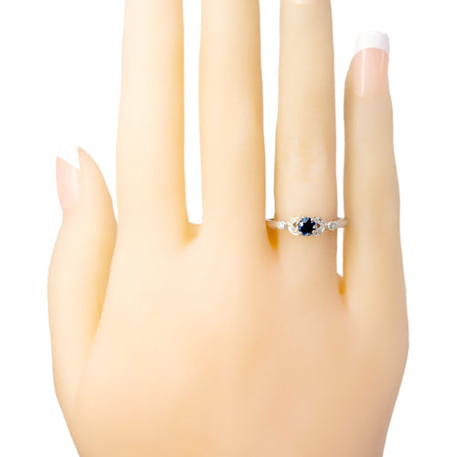 Bague 56 Bague en or blanc 18k, saphir et diamants 58 Facettes FDE2BC3730164241BDDC6684134D608E