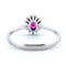 Bague 56 Bague en or blanc 18k, rubis et diamants taille brillant 58 Facettes BD9C730AA39B4AAEB0193BE072F70275