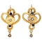 Boucles d'oreilles Boucles d’oreilles pendantes en or 14k, perles de semence et pierres en pâte 58 Facettes 28C83F97372B43D2A4488A9E887F0967