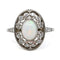 Bague 55 Bague ovale en platine, opale et diamants 58 Facettes 14D80DACA8CB47DF8F306575C7EFB4FC