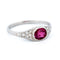 Bague 54 Art déco - Bague en platine, rubis et diamants, monture est-ouest 58 Facettes F1E1A4FD501C4E3DACF24D81E9733D17
