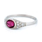 Bague 54 Art déco - Bague en platine, rubis et diamants, monture est-ouest 58 Facettes F1E1A4FD501C4E3DACF24D81E9733D17