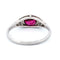 Bague 54 Art déco - Bague en platine, rubis et diamants, monture est-ouest 58 Facettes F1E1A4FD501C4E3DACF24D81E9733D17