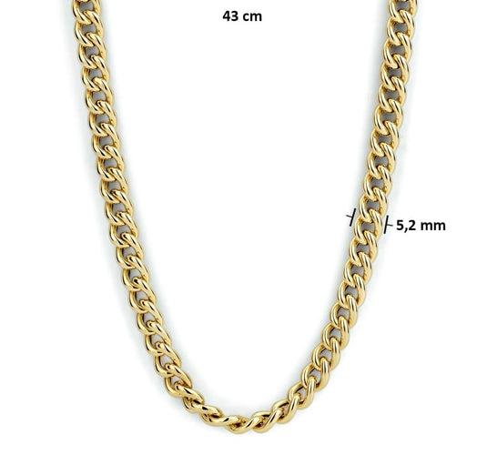 Collier Collier en or jaune 14k à maillons gourmette 58 Facettes 2647FA2758AA42FCBB6E057A9F362549