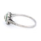 Bague 54 Bague halo en platine avec émeraudes et diamants 58 Facettes 0253537B9AA54B51AAA193B4ECCD23A9