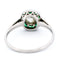 Bague 54 Bague halo en platine avec émeraudes et diamants 58 Facettes 0253537B9AA54B51AAA193B4ECCD23A9