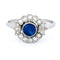 Bague 56 Bague de style édouardien en platine, saphir et diamants 58 Facettes 9F8E308D65914D80997D91DCA87A5B10