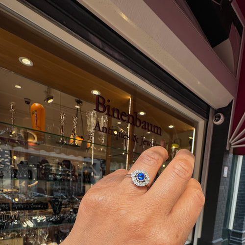 Bague 56 Bague de style édouardien en platine, saphir et diamants 58 Facettes 9F8E308D65914D80997D91DCA87A5B10