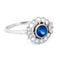 Bague 56 Bague de style édouardien en platine, saphir et diamants 58 Facettes 9F8E308D65914D80997D91DCA87A5B10