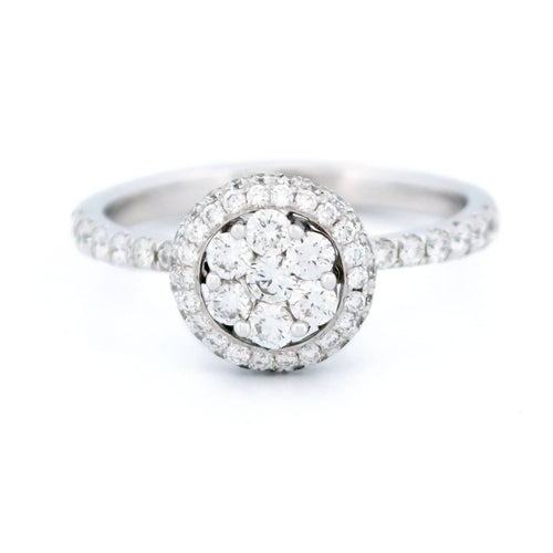 Bague 55 Bague en or blanc 18k avec diamants taille brillant 58 Facettes 1FA636AA2C1442BBB1CDC1E69D596E14