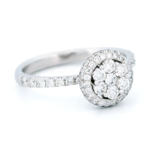 Bague 55 Bague en or blanc 18k avec diamants taille brillant 58 Facettes 1FA636AA2C1442BBB1CDC1E69D596E14