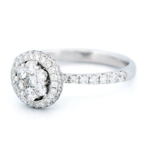 Bague 55 Bague en or blanc 18k avec diamants taille brillant 58 Facettes 1FA636AA2C1442BBB1CDC1E69D596E14
