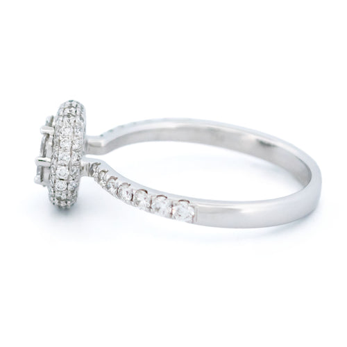 Bague 55 Bague en or blanc 18k avec diamants taille brillant 58 Facettes 1FA636AA2C1442BBB1CDC1E69D596E14