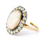 Bague 56 Bague de style victorien avec opale et diamants, en or 14k et argent 58 Facettes 5BD717A4E0434000A62C48C4D1F0D6B5