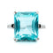 Bague 57 Bague cocktail en or 14k, aigue-marine et diamants taille simple 58 Facettes 56804C8A2C0140B9916E2BB93D126989
