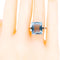 Bague 57 Bague cocktail en or 14k, aigue-marine et diamants taille simple 58 Facettes 56804C8A2C0140B9916E2BB93D126989