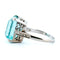 Bague 57 Bague cocktail en or 14k, aigue-marine et diamants taille simple 58 Facettes 56804C8A2C0140B9916E2BB93D126989