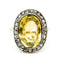 Bague 54 Bague cluster en or 14k et platine avec citrine et diamants 58 Facettes 959BCD1173974A01AF9D8F60AEEE7591