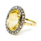 Bague 54 Bague cluster en or 14k et platine avec citrine et diamants 58 Facettes 959BCD1173974A01AF9D8F60AEEE7591