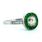 Bague 54 Bague halo en platine, émeraudes et diamants 58 Facettes 05BD5AD7D3304DC6B1AAC3B2841A7E82