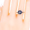 Bague 54 Sun Burst - Bague en platine, diamant taille brillant et saphirs 58 Facettes 801E8C13D99B40A7B7FEA2586DB6D113
