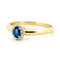 Bague 54 Bague en or jaune et blanc 14k avec saphir et diamants 58 Facettes CA34E527832B473BBF0A2AB641D861F2