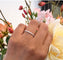 Bague 54 Bague demi-éternité en or blanc 14k avec diamant 58 Facettes 5FBDF26850A5455BB41FF1C8DA64C3D8