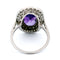 Bague 54 Bague Art déco en platine, améthyste et diamants taille brillant à double halo 58 Facettes D4B77FAC2B614C0F86B02F2280A9B79C