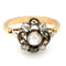 Bague 56 Bague en or jaune 14k et argent 835, diamants taille rose 58 Facettes 9A41C44050AA4AD7B62C579020919E0D