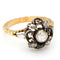 Bague 56 Bague en or jaune 14k et argent 835, diamants taille rose 58 Facettes 9A41C44050AA4AD7B62C579020919E0D