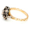 Bague 56 Bague en or jaune 14k et argent 835, diamants taille rose 58 Facettes 9A41C44050AA4AD7B62C579020919E0D