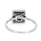 Bague 54 Bague carrée en platine avec diamant taille princesse et saphirs 58 Facettes A52D1E6B2BA848FCB2519AA2A63CA801