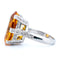 Bague 54 Bague cocktail vintage en or blanc 14k, citrine et diamants 58 Facettes E5B94BA880134E49AFEDA9AEC920006B