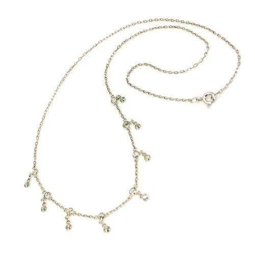 Collier Collier festonné en platine avec diamants taille ancienne 58 Facettes BB93623C932249E498A3787B0A701E56