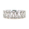 Bague 54 Bague en or blanc 18k, diamants taille brillant et baguette 58 Facettes A3F8D81F75B34FE2884F70BD0A75627F