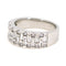 Bague 54 Bague en or blanc 18k, diamants taille brillant et baguette 58 Facettes A3F8D81F75B34FE2884F70BD0A75627F