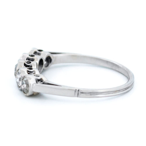 Bague 51 Bague à ligne de diamants taille ancienne en platine, Art déco 58 Facettes EB97F97F2DD34FEAA169E9DFF9E7A405