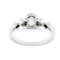 Bague 55 Bague en or blanc 14k avec saphir et diamants rose fancy clair 58 Facettes F08563CF695A4289BC09CAD6524826AC