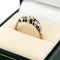 Bague 56 Bague trilogie en or jaune 14k et argent, diamants taille rose 58 Facettes 7F0D095BB9C4412DB0BF9781070A1B8A