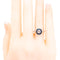 Bague 55 Bague halo en platine, diamants et saphirs 58 Facettes C3A10E2FADA749AA9DACD16984E79745