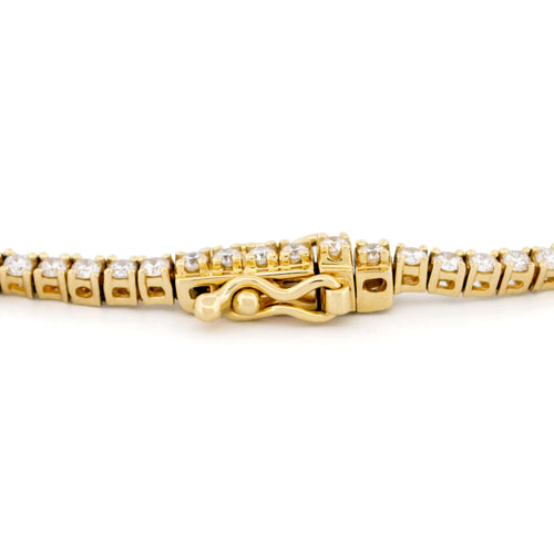 Bracelet Bracelet tennis en or jaune 14k avec diamants 58 Facettes DB20A047997948F5A4EDC65C6B9D403C