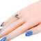 Bague 54 Bague en or blanc 18k, émeraude et diamants 58 Facettes F7D650BDFBEF4822B18867761C14008D